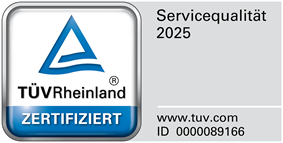Hans Schwarzenböck Kfz-Meisterbetrieb ist von TÜV Rheinland zertifiziert Bild mit Zertifikat von TÜV-Rheinland